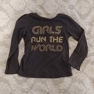 Girls long sleeve graphic tee